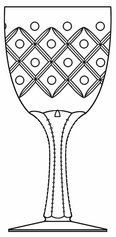 Cut 713 Water Goblet by Seneca-1
