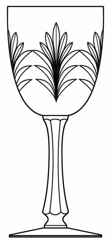 Cut 739 Water Goblet by Seneca-1