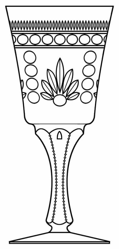 Cut 754 Water Goblet by Seneca-1