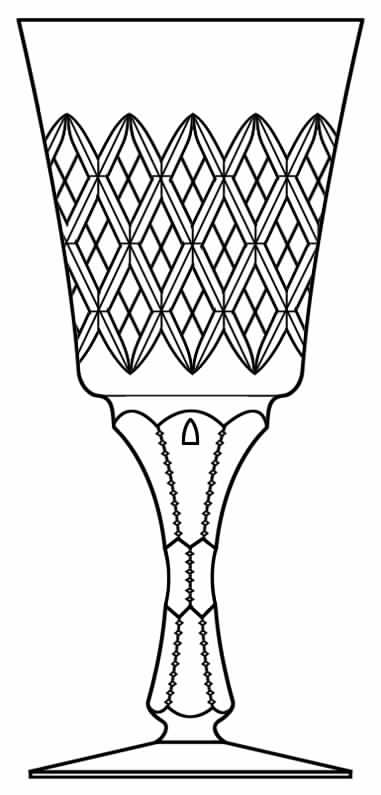 Cut 756 Water Goblet by Seneca-1