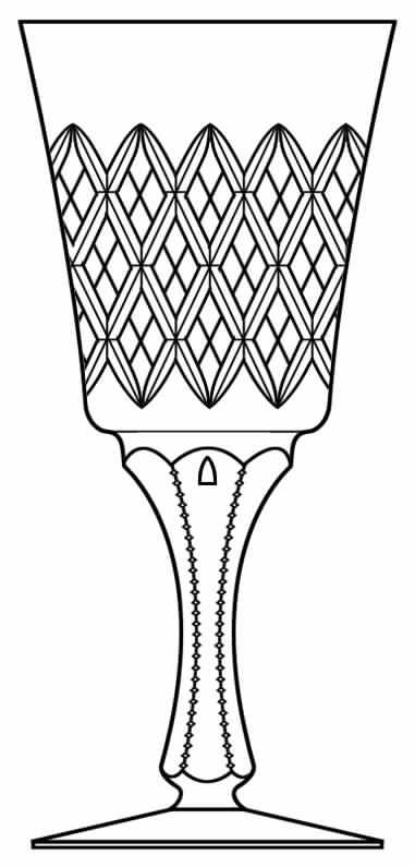 Cut 756 Water Goblet by Seneca-1