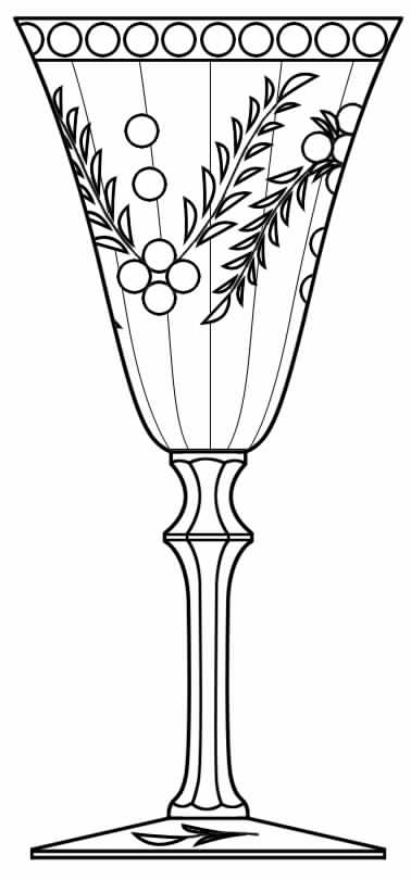 Cut 761 Water Goblet by Seneca-1