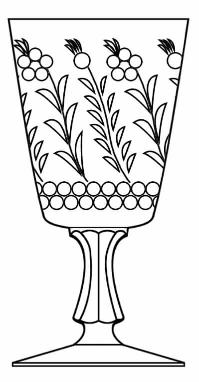 Cut 771 Water Goblet by Seneca-1