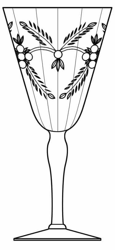 Cut 774 Water Goblet by Seneca-1