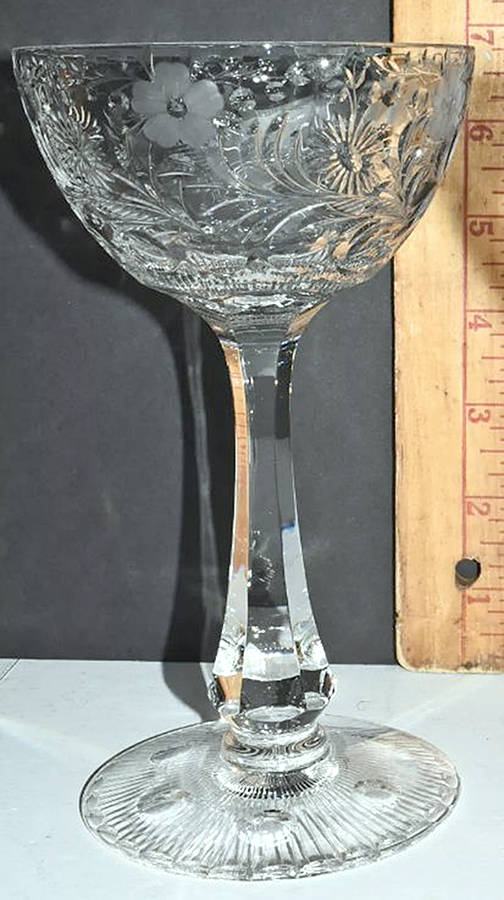 Cut 779 Champagne/Tall Sherbet by Seneca-1