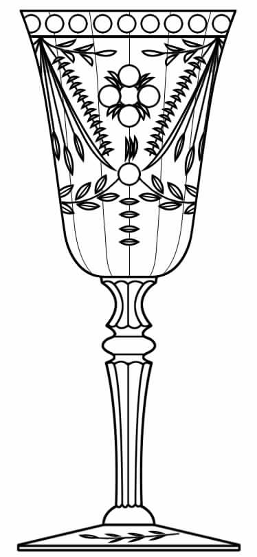 Cut 791 Water Goblet by Seneca-1
