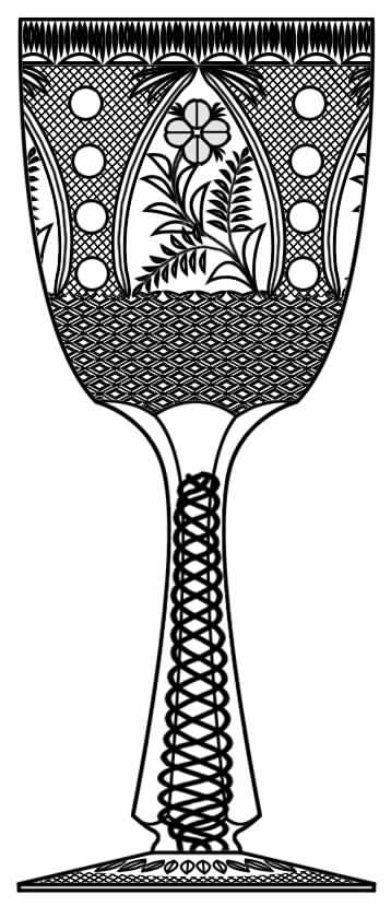 Cut 794 Water Goblet by Seneca-1