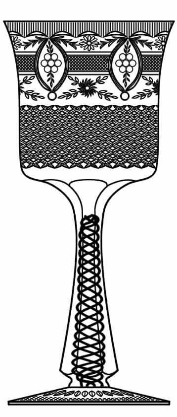 Cut 795 Water Goblet by Seneca-1