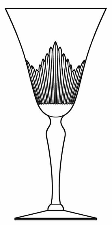 Cut 796 Water Goblet by Seneca-1