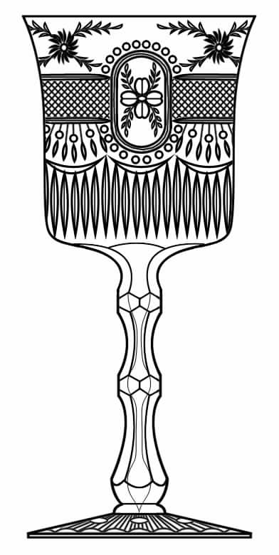 Cut 799 Water Goblet by Seneca-1
