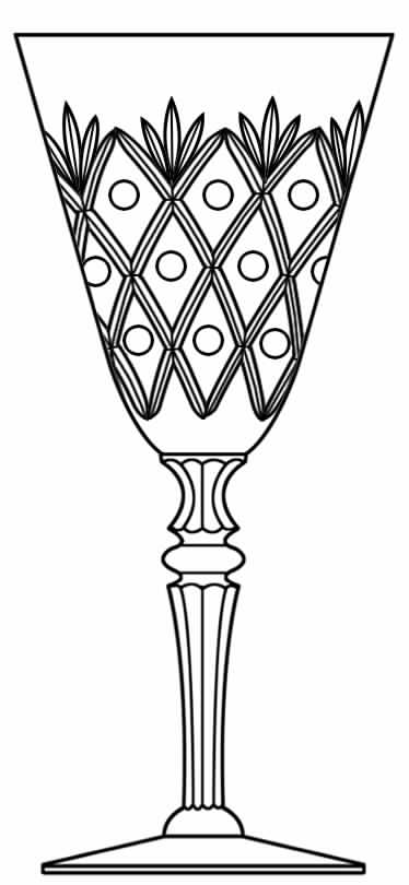 Cut 801 Water Goblet by Seneca-1