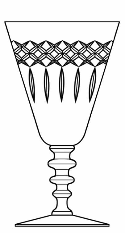 Cut 803 Water Goblet by Seneca-1
