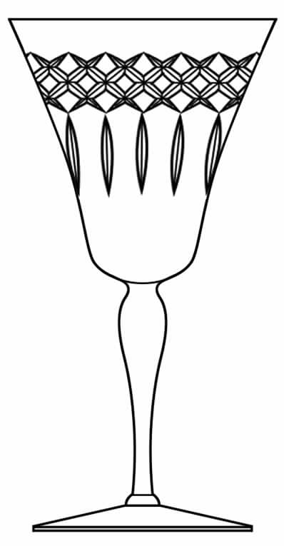 Cut #803 (Stem #180) Water Goblet by Seneca-1