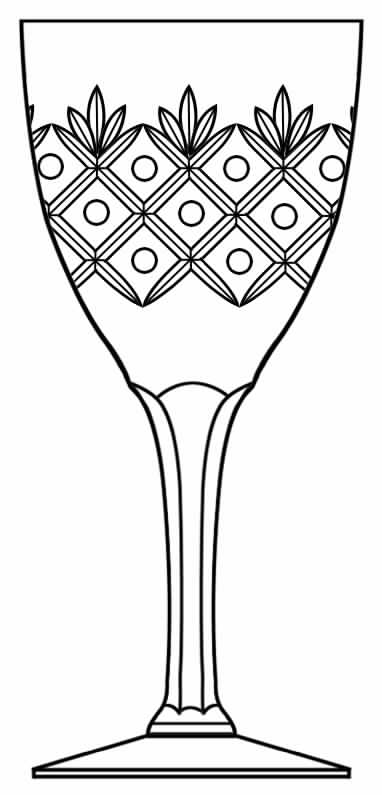 Cut #809 Water Goblet by Seneca-1