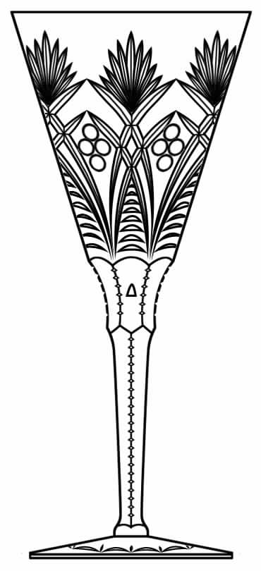 Cut 847 Water Goblet by Seneca-1