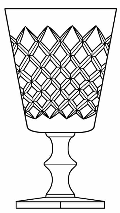Cut 853 Water Goblet by Seneca-1