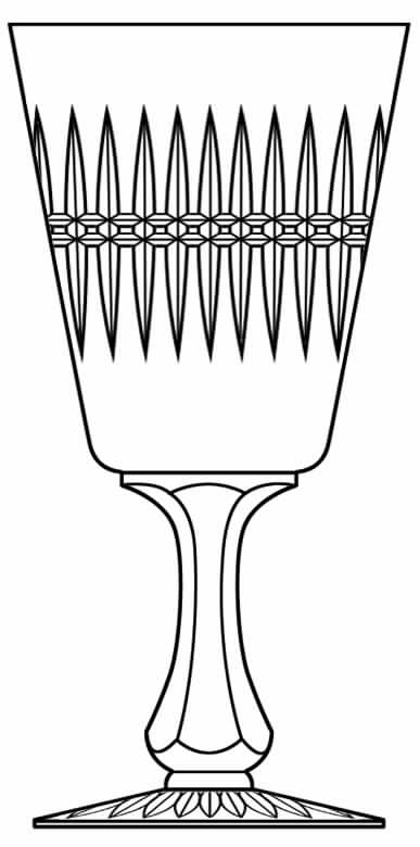 Cut 859 Water Goblet by Seneca-1