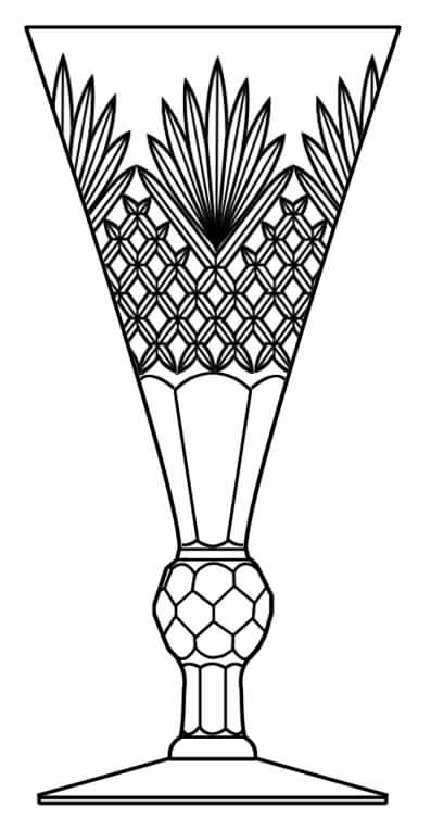 Cut 868 Water Goblet by Seneca-1