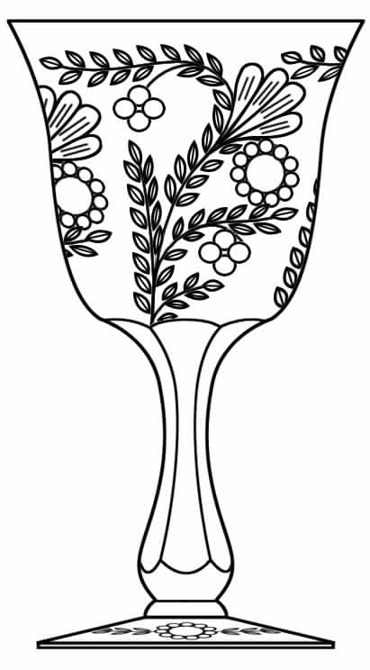 Cut 871 Water Goblet by Seneca-1