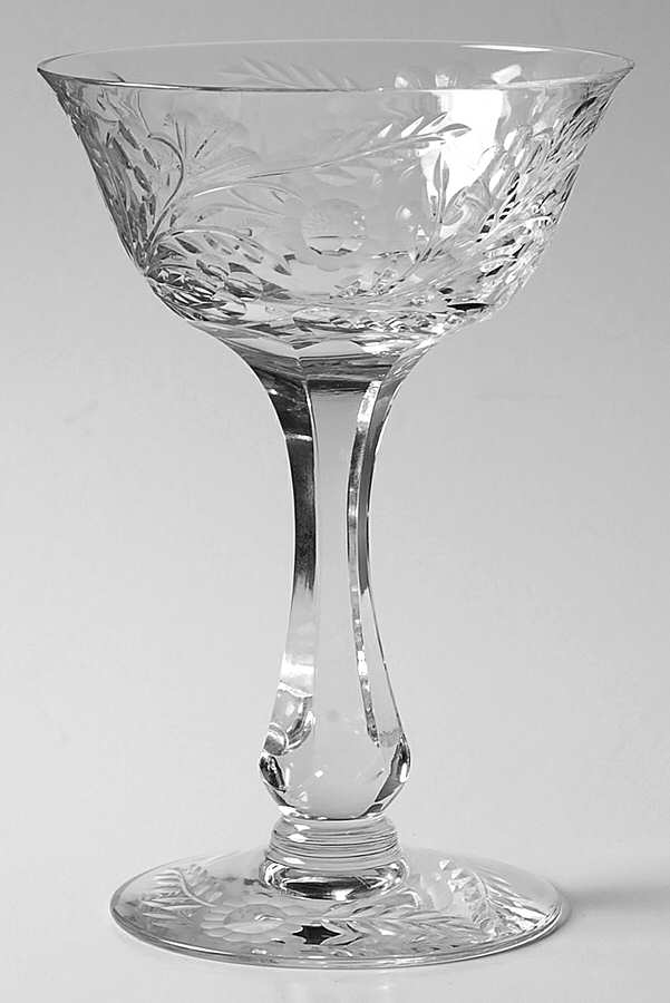 Cut 871 Champagne/Tall Sherbet by Seneca-1
