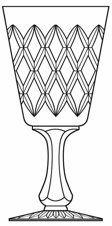 Cut 879 Water Goblet by Seneca-1
