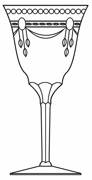Cut 881 Water Goblet by Seneca-1