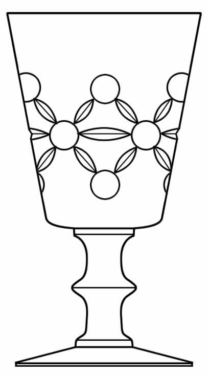 Cut 883 Water Goblet by Seneca-1