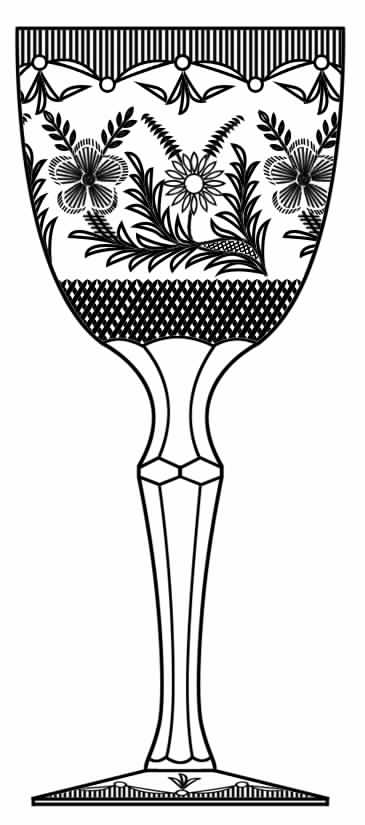 Cut 907 Water Goblet by Seneca-1