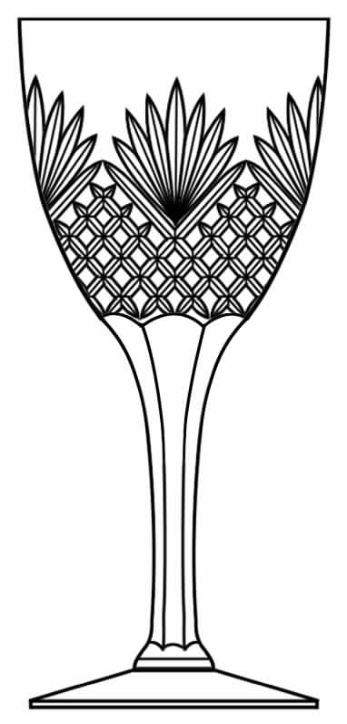 Cut 932 Water Goblet by Seneca-1