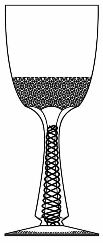 Cut 939 Water Goblet by Seneca-1
