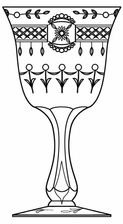 Cut 949 Water Goblet by Seneca-1
