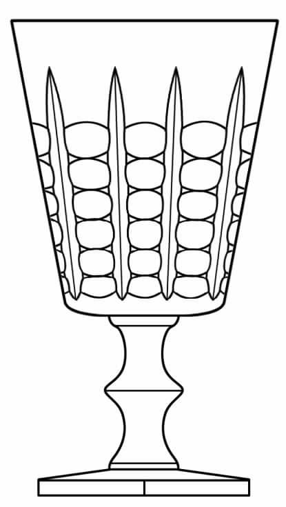 Cut 962 1-2 Water Goblet by Seneca-1