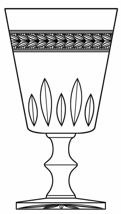 Cut 964 Water Goblet by Seneca-1