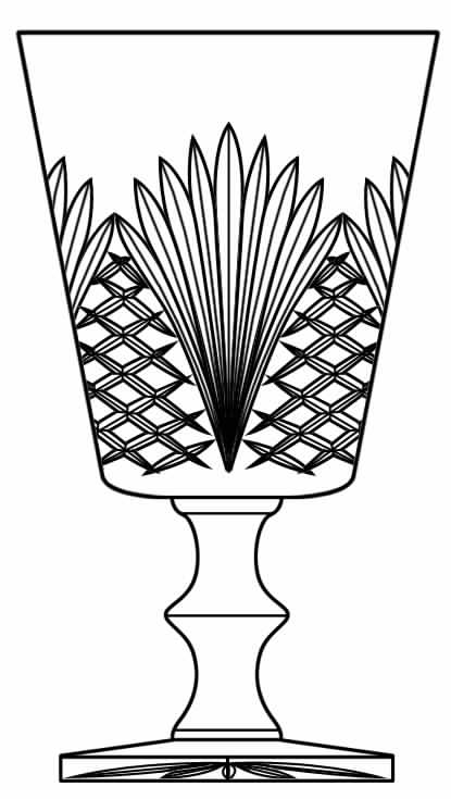 Cut 970 Water Goblet by Seneca-1