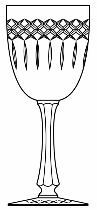 Cut 991 Water Goblet by Seneca-1
