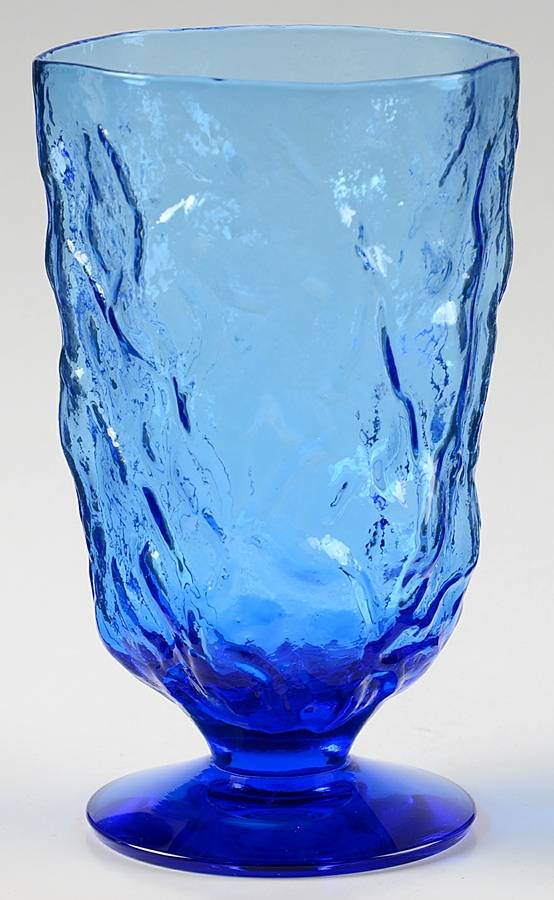 Driftwood Delphine Blue (Royal Blue) Water Goblet by Seneca-1