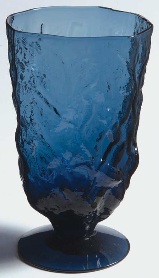 Driftwood Dark Blue (Charm Blue) Water Goblet by Seneca-1