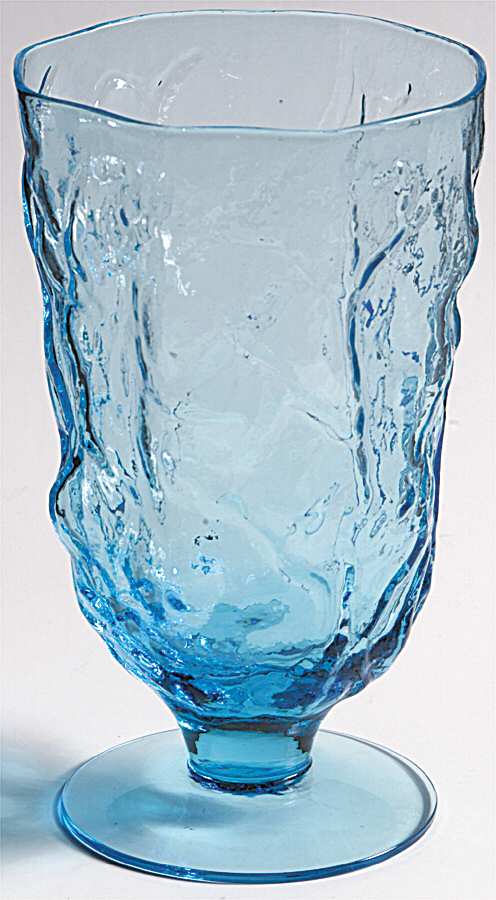 Driftwood Peacock (Light Blue) Water Goblet by Seneca-1