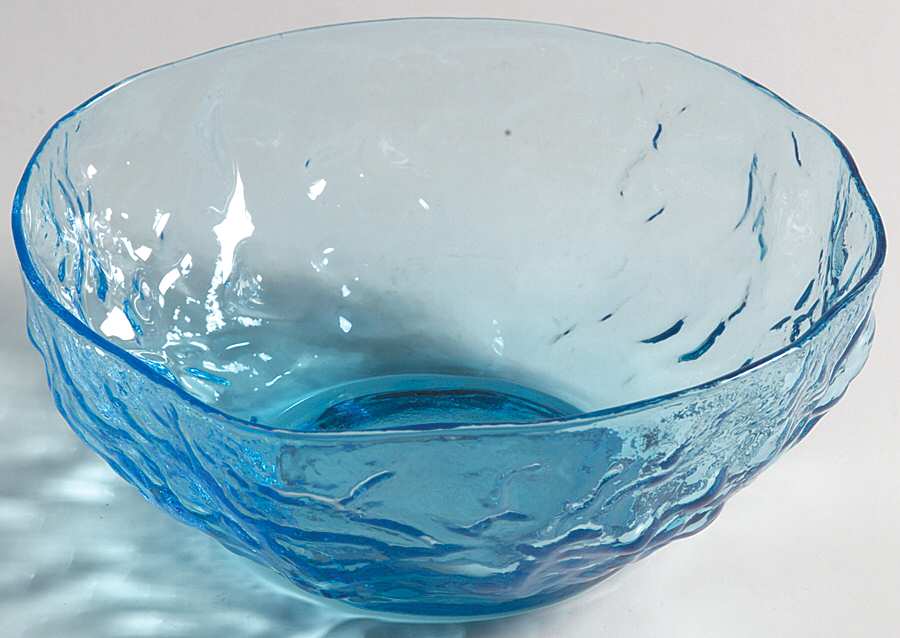 Driftwood Peacock (Light Blue) Small Fruit Dessert Bowl by Seneca-1