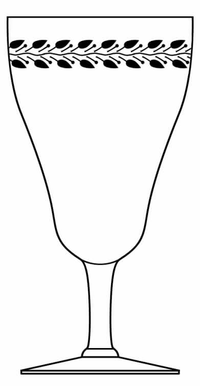 Engraved 1 Water Goblet by Seneca-1