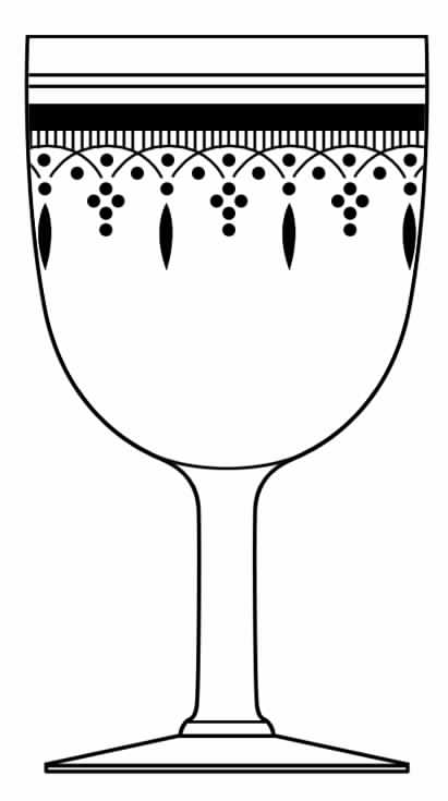 Engraved 283 Water Goblet by Seneca-1