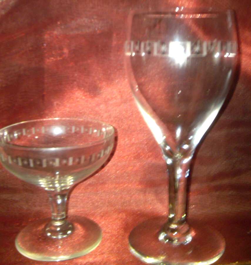 Engraved 5 Champagne/Tall Sherbet by Seneca-1