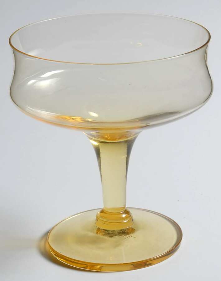 Fashionables Yellow (Non Optic) Champagne/Tall Sherbet by Seneca-1