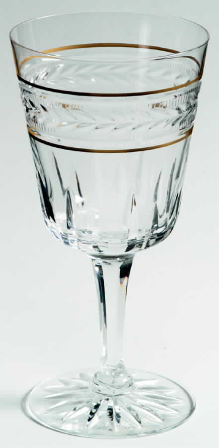 Gold Brocade Water Goblet by Seneca-1