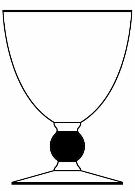 Gold Ball Water Goblet by Seneca-1