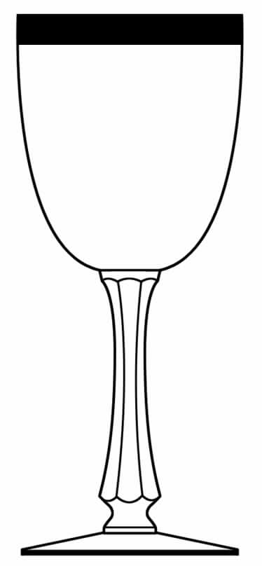 Gold Decoration 461 Water Goblet by Seneca-1