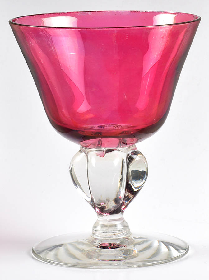 Ingrid Ruby Flashed Champagne/Tall Sherbet by Seneca-1