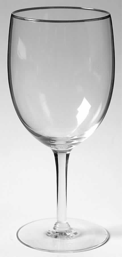 Juliet (Platinum Trim) Water Goblet by Seneca-1