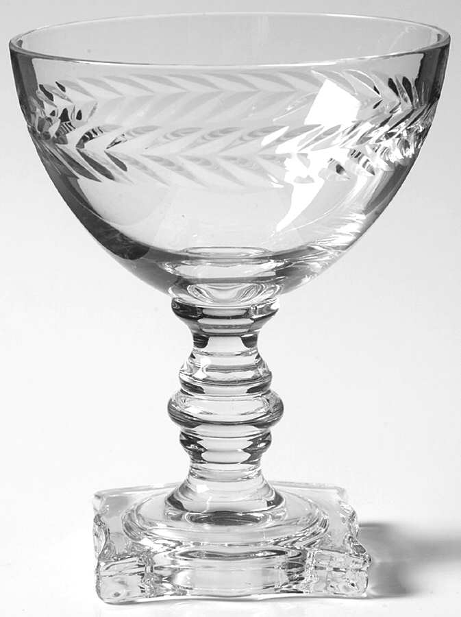 Laurel (Square Base) Champagne/Tall Sherbet by Seneca-1