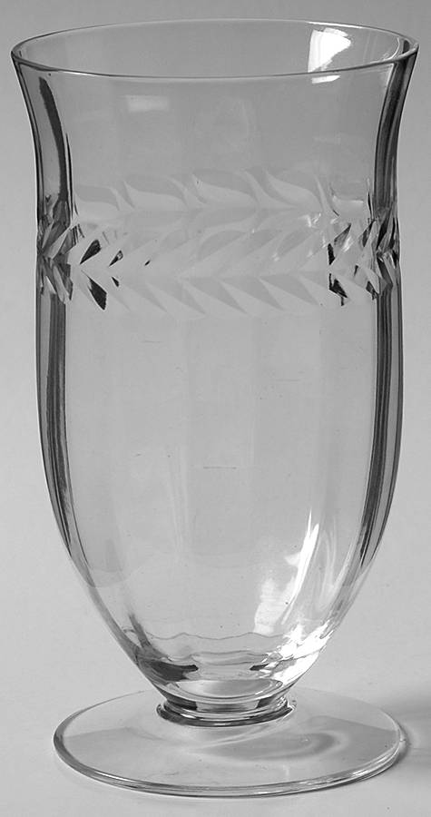 Laurel Wreath-Clear 8 Oz Footed Tumbler by Seneca-1